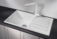 Granula-8601, АРКТИК (БЕЛЫЙ), кухонная мойка, кварц — фото 2, Кухонные мойки