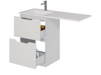 Товар: Тумба Bona, 60 см, напольная, 2 ящика, белый глянец арт-99.0451 - фото 6 Тумба Bona, 60 см, напольная, 2 ящика, белый глянец арт-99.0451 — фото 6, Тумбы под раковину