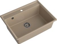 GRANFEST Мойка LEVEL 660 1-чаша 660*500мм песочный арт.GF- — фото 1, Кухонные мойки