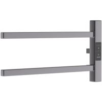 Электрический полотенцесушитель Melodia della vita Drumsticks Quadro Ferrum 40х18 П2 MTRDQF4018gt Гр — фото 1, Электрические полотенцесушители