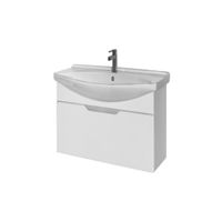 Товар: Тумба LAGUNA, 65 см, подвесная, 1 ящик, белый глянец - фото 1 Тумба LAGUNA, 65 см, подвесная, 1 ящик, белый глянец — фото 1, Тумбы под раковину