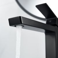 Смеситель для раковины Rose R18H R1811H-1 Черный матовый — фото 7, Смесители для раковины