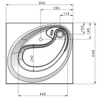 Раковина Madera Ameli 60 4627173210058 на стиральную машину Белая — фото 5, Раковины на стиральную машину