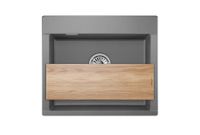 Товар: Granula-ES-5804, ГРАФИТ (ЧЁРНО-СЕРЫЙ), кухонная мойка, кварц, ESTETICA - фото 3 Granula-ES-5804, ГРАФИТ (ЧЁРНО-СЕРЫЙ), кухонная мойка, кварц, ESTETICA — фото 3, Кухонные мойки