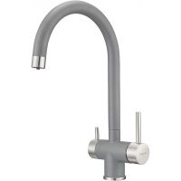 Смеситель для кухни Milacio Ultra MCU.554.GR Серый металлик — фото 7, Смесители для кухни