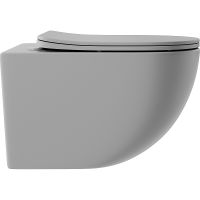 Товар: Унитаз Aqueduto Ovo OVO0130 подвесной Серый матовый с сиденьем Микролифт - фото 11 Унитаз Aqueduto Ovo OVO0130 подвесной Серый матовый с сиденьем Микролифт — фото 11, Подвесные унитазы