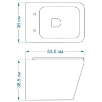 Комплект унитаза с инсталляцией Maretti Umbria UM51KA56052 с сиденьем Микролифт и Черной матовой кла — фото 10, Комплекты унитаз + инсталляция