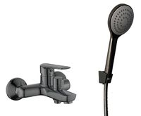 Смеситель "Lagos Gun Metal" д/ван, кор/изл, c акс., арт. LG54GM — фото 1, Смеситель для ванны