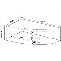 Акриловая ванна Azario Микона 170х110 L МИВ0003 без гидромассажа — фото 4, Акриловые ванны