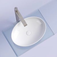 Раковина-чаша Ceramicanova Element 50 CN6056 Белая глянцевая — фото 20, Раковины накладные