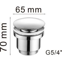 Донный клапан Haiba HB64-7 click-clack Черный матовый — фото 2, Донные клапаны