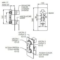 Товар: Смеситель для душа Remer Absolute AU93VO Бронза - фото 2 Смеситель для душа Remer Absolute AU93VO Бронза — фото 2, Смеситель для душа