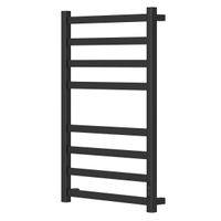 Полотенцесушитель электрический Point Меркурий PN83858B П8 500x800, диммер справа, черный — фото 3, Электрические полотенцесушители