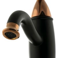 Смеситель для раковины Lemark Prime LM6106BRG Черный матовый Розовое золото — фото 8, Смесители для раковины
