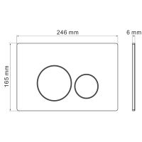 Товар: Клавиша смыва Iberica Blanca Inox-O IB.B081.001.000 Белая матовая - фото 2 Клавиша смыва Iberica Blanca Inox-O IB.B081.001.000 Белая матовая — фото 2, Кнопки смыва