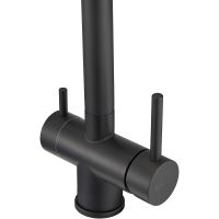 Смеситель для кухни Milacio Ultra MCU.558.TB / черный матовый / поворотный излив / нержавеющая сталь — фото 4, Смесители для кухни