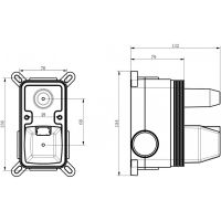 Душевая система Milacio Ultra MCU.150.MB / черный матовый / нержавеющая сталь / встраиваемый монтаж / с изливом 200 мм — фото 11, Встраиваемые душевые комплекты