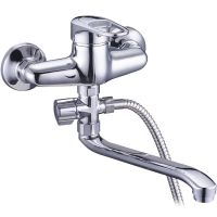 Смеситель для ванны G-Lauf KLO6-C048 универсальный Хром — фото 1, Смеситель для ванны