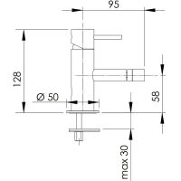 Товар: Смеситель для биде Remer X-Style X21BO Белый матовый - фото 2 Смеситель для биде Remer X-Style X21BO Белый матовый — фото 2, Смесители для биде