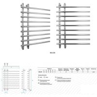 Водяной полотенцесушитель Energy Rose 800x600 EWTR0ROSE08060R903M Белый матовый — фото 2, Водяные полотенцесушители