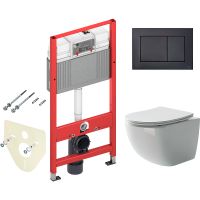 Комплект унитаза Ceramicanova Forma CN3009 с инсталляцией Tece Now 9400414 с сиденьем Микролифт и Че — фото 1, Комплекты унитаз + инсталляция