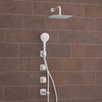 A9551.267.316.146.254.328.156.155 Встраиваемый комплект для ванны с верхней душевой насадкой, лейкой — фото 3, Душевые системы