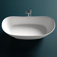 Ванна из искусственного камня Salini Noemi 185х81 101811G Белая глянцевая — фото 7, Ванны из искусственного камня