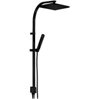 Душевая система E.C.A. Tiera 102158012C1EX Черная матовая — фото 1, Душевые системы