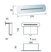 Излив для смесителя Remer 359XM Хром — фото 2, Комплектующие для туалета