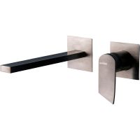 Смеситель для раковины Gattoni Soffio 8139/81DS Темный никель шлифованный — фото 1, Смесители для раковины