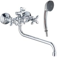 Смеситель для ванны Haiba HB2227 универсальный Хром — фото 1, Смеситель для ванны