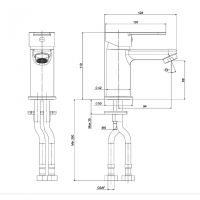 Товар: Смеситель для раковины Laparet Molera N3017302LPT Хром - фото 4 Смеситель для раковины Laparet Molera N3017302LPT Хром — фото 4, Смесители для раковины