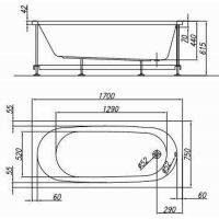 Акриловая ванна Kolpa San Tamia 170x75 567290 без гидромассажа — фото 2, Акриловые ванны