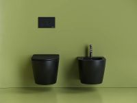 Унитаз Ceramicanova Uno Rimless CN11001MB подвесной Черный матовый с сиденьем Микролифт — фото 4, Подвесные унитазы