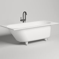 Ванна из искусственного камня Salini Ornella 170х75 102311G Белая глянцевая — фото 1, Ванны из искусственного камня