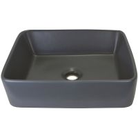 Раковина-чаша Bronze de Luxe 48 1010-GM Серая матовая — фото 5, Раковины накладные