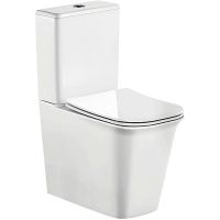 Унитаз компакт CeramaLux 1222A с бачком и сиденьем Микролифт — фото 1, Напольные унитазы