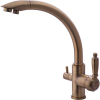 Смеситель для кухни Swedbe Selene Plus 8043 Бронза — фото 1, Смесители для кухни