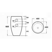 Товар: Раковина Laguraty 48 0001K Белая - фото 6 Раковина Laguraty 48 0001K Белая — фото 6, Раковины напольные