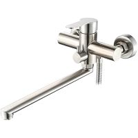 Смеситель для ванны Accoona H103 A71103 универсальный Нержавеющая сталь — фото 1, Смеситель для ванны