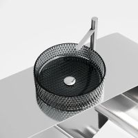 Раковина-чаша Ceramicanova Cristal 36 CN6060 Черная — фото 4, Раковины накладные