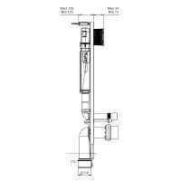 Товар: Инсталляция Azario AZ-8010-1000 для унитаза без клавиши смыва - фото 3 Инсталляция Azario AZ-8010-1000 для унитаза без клавиши смыва — фото 3, Инсталляции для унитазов