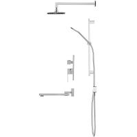 Душевая система Swedbe Platta 5545 Хром — фото 2, Встраиваемые душевые комплекты