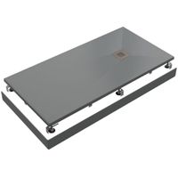 Душевой поддон из искусственного камня Good Door Essentia 140x90 ЛП00075 Графит — фото 1, Душевые поддоны из искусственного камня