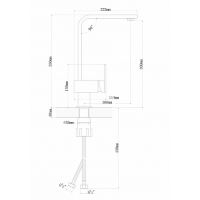 Смеситель для кухни Florentina Сильвер 313.15H.1123.102 Черный — фото 2, Смесители для кухни