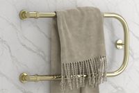 Водяной полотенцесушитель Сунержа П-образный 600х400 00-0004-6040 с двумя полками Хром — фото 2, Водяные полотенцесушители