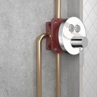 Товар: Смеситель для душа AQUAme AQM8802CR с термостатом Хром - фото 5 Смеситель для душа AQUAme AQM8802CR с термостатом Хром — фото 5, Для душа и ванны