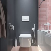 Клавиша смыва Iddis Unifix UNI06MWi77 Белая матовая — фото 4, Кнопки смыва