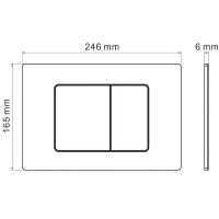 Товар: Клавиша смыва Iberica Blanca Inox-C IB.B011.003.002 Хром матовый - фото 3 Клавиша смыва Iberica Blanca Inox-C IB.B011.003.002 Хром матовый — фото 3, Кнопки смыва