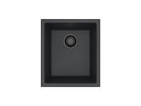 Мойка для кухни ALVEUS OMNI 10 GRANITAL DEEP BLACK-G90 BE 400x450x198 с сифоном 1148151 — фото 1, Кухонные мойки